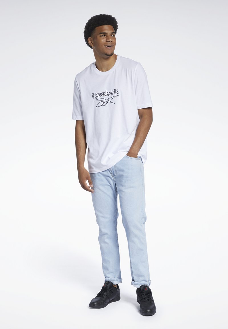 Reebok Classic Vector Tee T Shirt Print White Weiss Zalando De