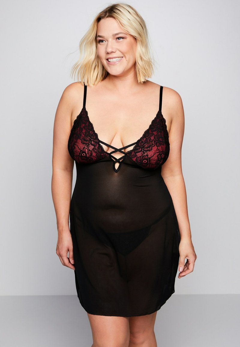 Ulla Popken Nachtwäsche Set - black