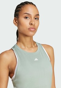 adidas Performance DESIGNED FOR - Top - silver green