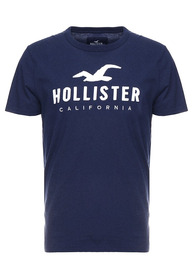 Hollister Camiseta estampada dark blue/azul marino