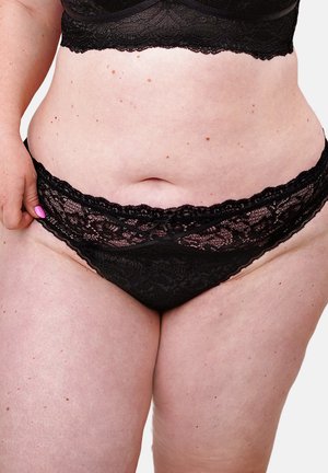 Pants - black satin