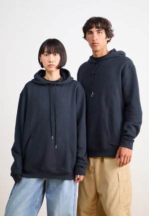 Salomon LOGO PRIDE HOODIE UNISEX - Hoodie - deep black