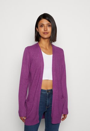 VIRIL OPEN CARDIGAN - Cardigan - sparkling grape