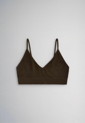 THE SET, BRALETTE FIT - 5 PACK SEAMFREE CROP BRA . - Toppe - chocolate brown  mocha brown  cream