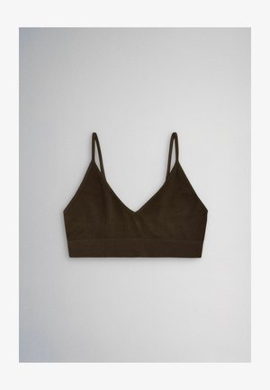 THE SET, BRALETTE FIT - 5 PACK SEAMFREE CROP BRA . - Toppe - chocolate brown mocha brown cream