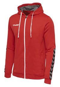 Hummel AUTHENTIC - Sweatjacke - true red
