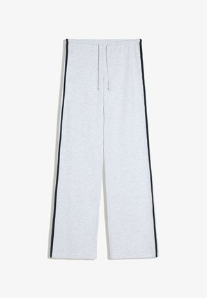 Bershka, PLUSH WITH CONTRAST SIDE STRIPE - TROUSERS - Pantalon de survêtement - dark grey