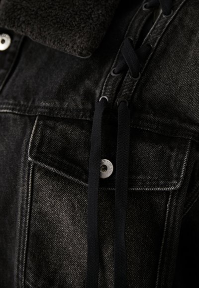 Feng Chen Wang DECONSTRUCTED LACE UP JACKET - Cowboyjakker - black
