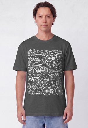 watapparel, FAHRRÄDER UNISEX - T-shirt imprimé - anthracite