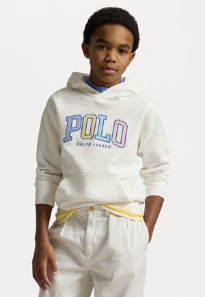 LOGO FRENCH TERRY HOODIE - Jersey con capucha - paper white