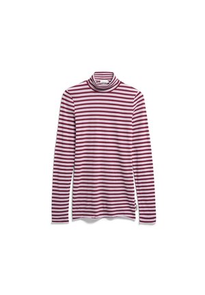 ARMEDANGELS, GRAZILIANAA STRIPES - Longsleeve - moonlit lilac-velvet red