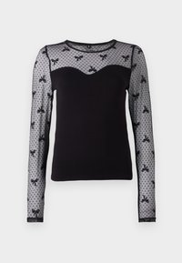 ONLSABINA O NECK - Langarmshirt - black