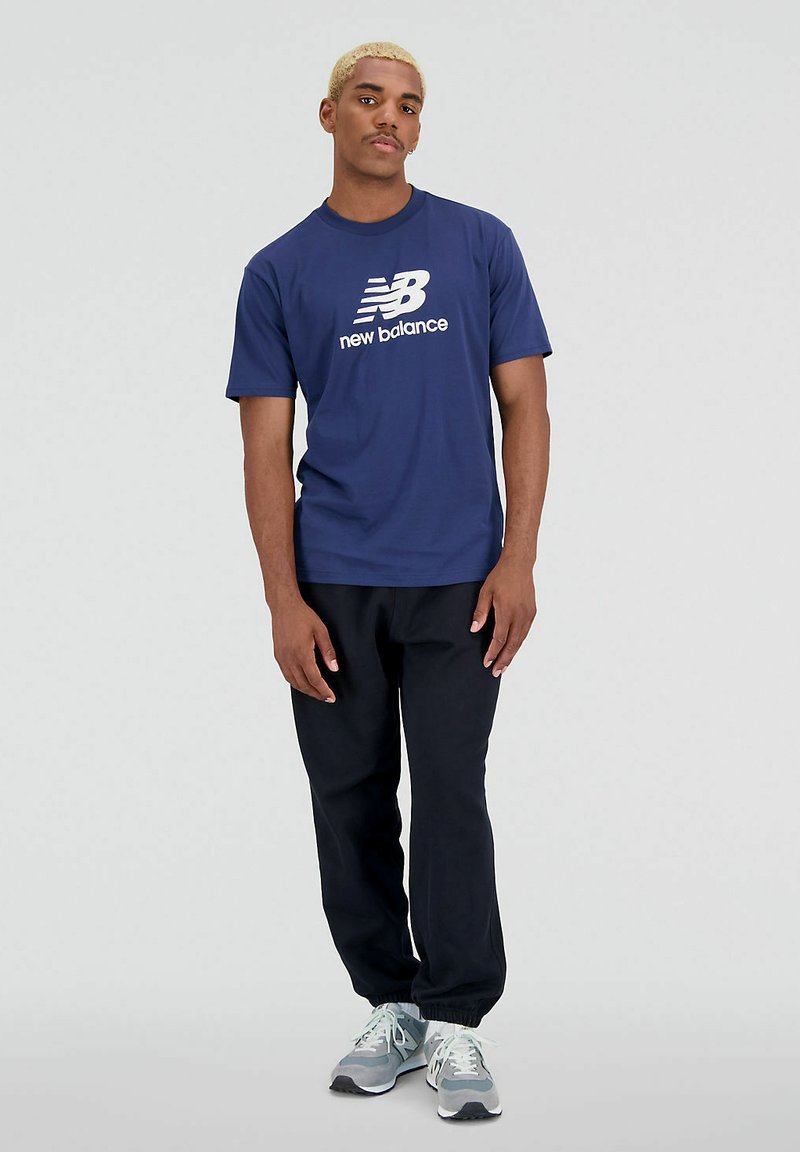 New Balance T-shirt print donkerblauw