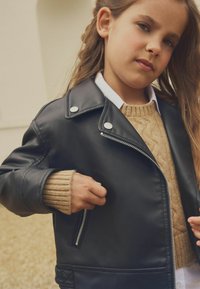 Next Jakna od umjetne kože - black brown