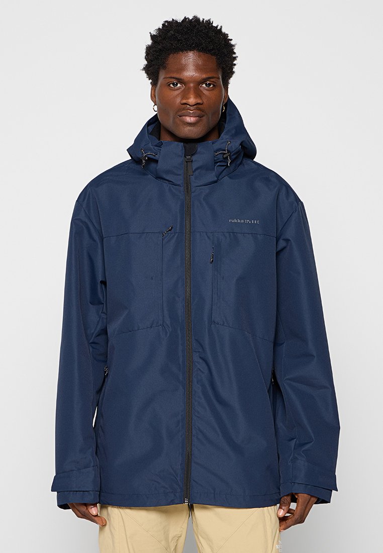 RUKKA Hardshell-jas donkerblauw