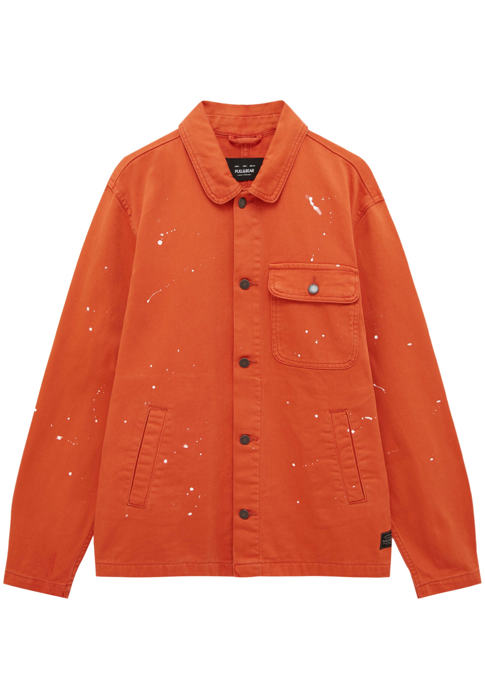 pull and bear red denim jacket