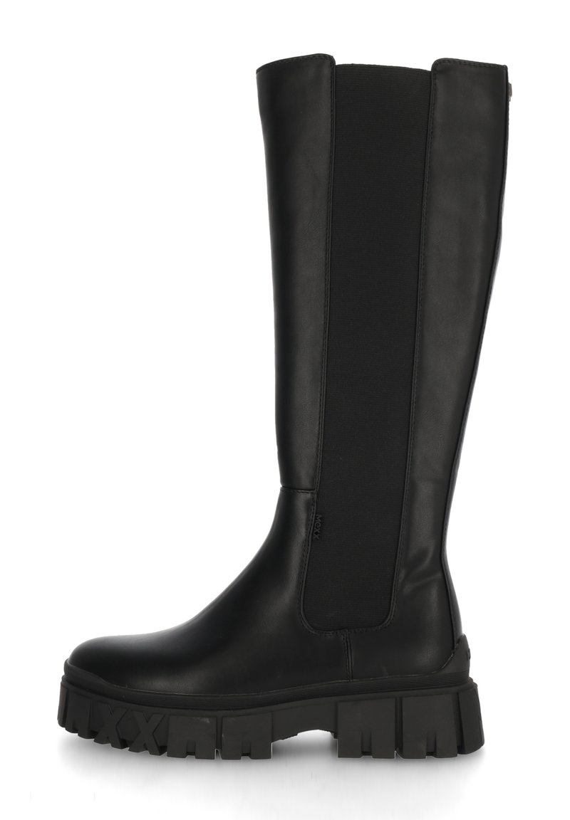 Mexx Kozačky na platformě - black