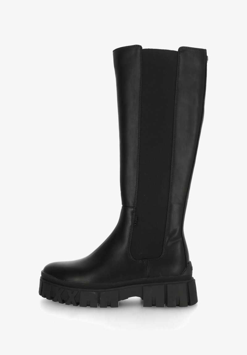 Mexx Kozačky na platformě - black