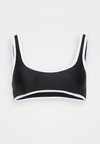 THE 90S DUO CROP - Haut de bikini - black/white