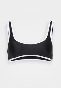 THE 90S DUO CROP - Bikini pezzo sopra - black/white