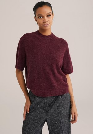 Pullover - burgundy red