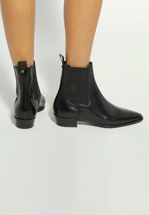 Dune London, PARKAS SUEDE - Stivaletti - black plain leather