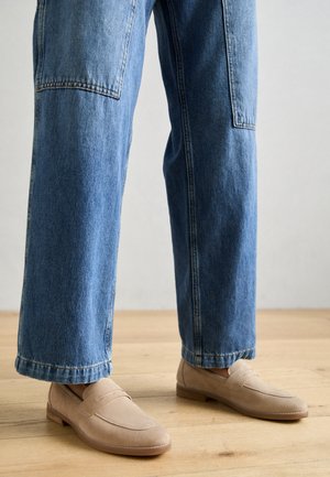 LEATHER - Loafers - beige