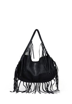CON FLECOS - Bolso shopping - black