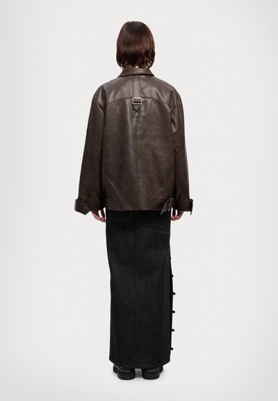 Materiel BOXY BIKER  - Giacca in similpelle - dyed brown