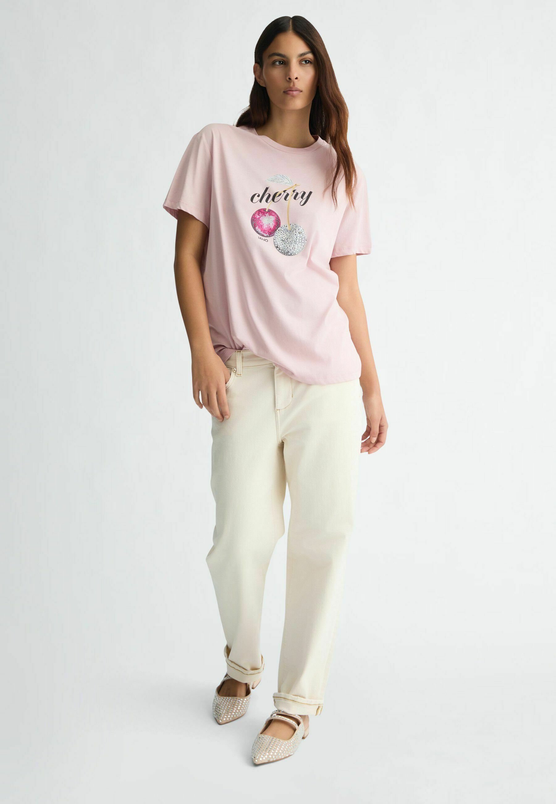LIU JO Print T-shirt - light pink - Zalando