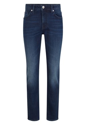 TOM TAILOR JOSH COOLMAX® - Jeansy Straight Leg - used dark stone blue denim