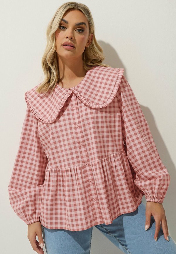 GINGHAM COLLAR - Hemdbluse