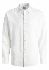 JJESUMMER LINEN MIX SHIRT - Camisa - white