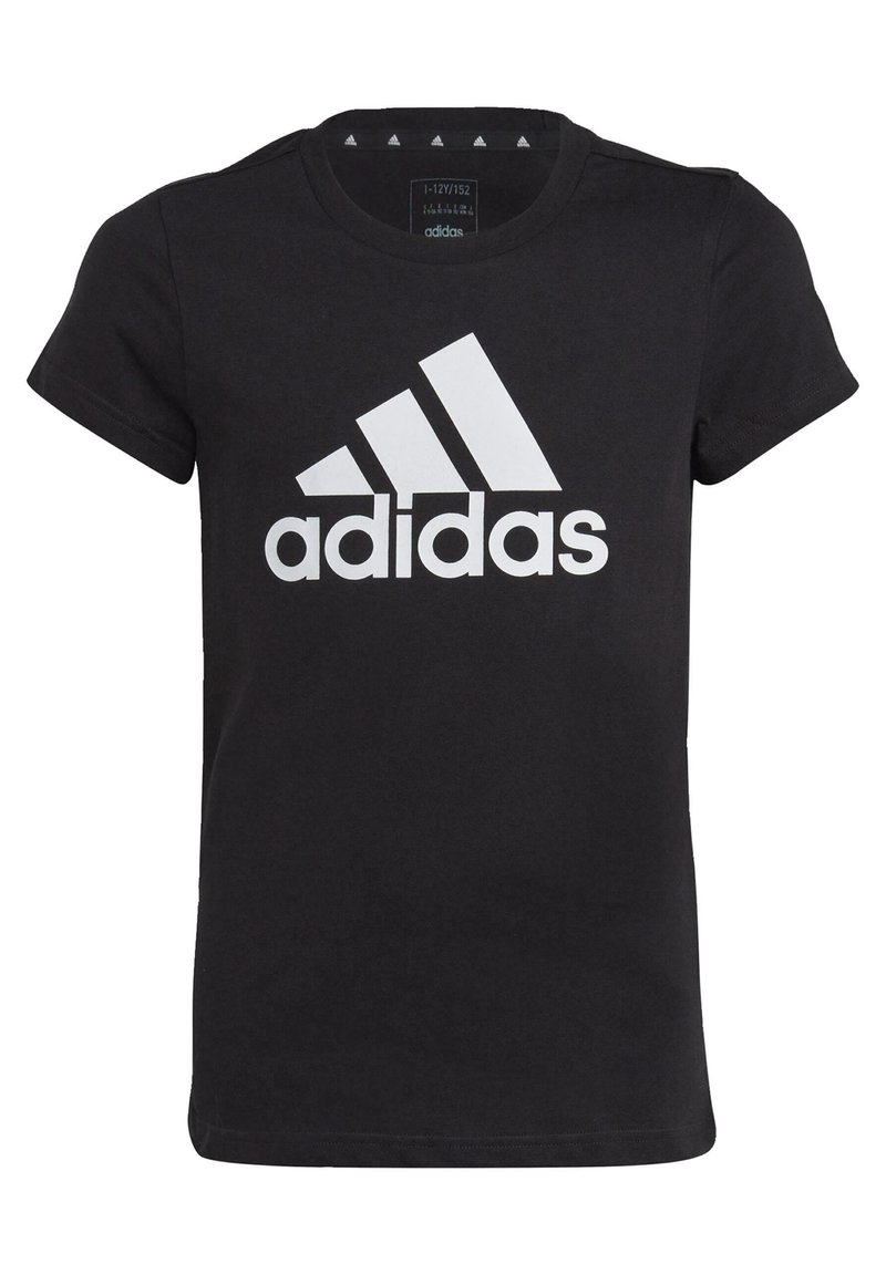 adidas Sportswear ESSENTIALS BIG LOGO - T-shirt imprimé - black   white