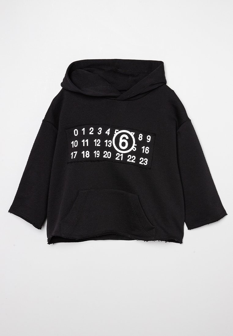 MM6 Maison Margiela Hoodie zwart MM6 Maison Margiela Hoodie zwart