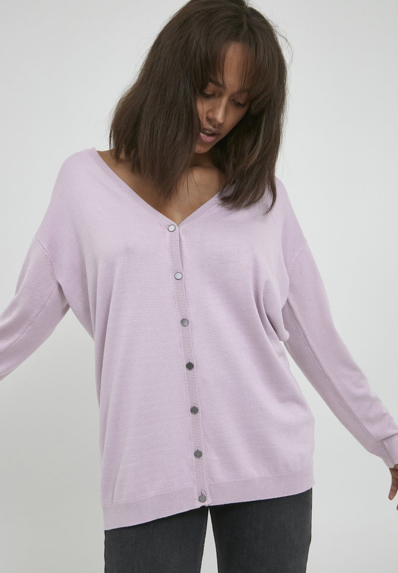 Damen Strickjacken | PULZ PZSARA BOX Strickjacke lavenderfrostmelange/lila - MS02570 Damen Strickjacken | PULZ PZSARA BOX Strickjacke lavenderfrostmelange/lila - MS02570