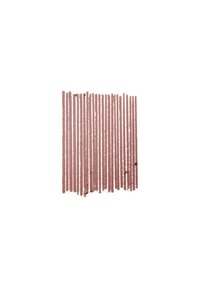 Matte lipstick swatch in muted mauve, applied in vertical lines with a smooth texture, set against a plain white background.