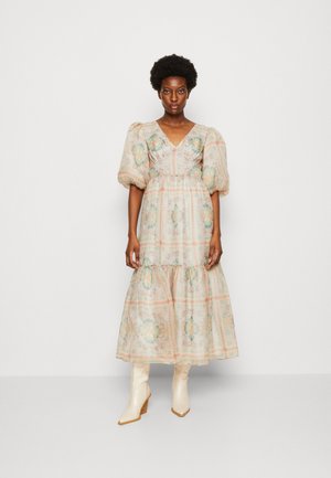 Malina FREYA POUF SLEEVE DRESS - Kokteilinė suknelė / vakarėlių suknelė - stone