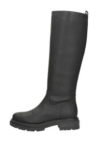 Only maker Plateau Lange schacht laarzen met blokhak, zwart, 44 EU