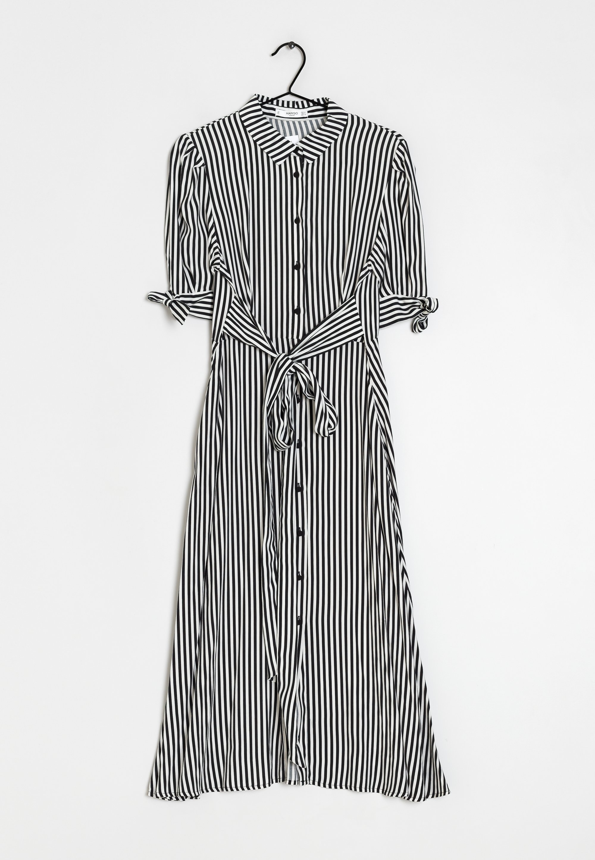 Mango Vestido camisero black/negro (Segunda mano)