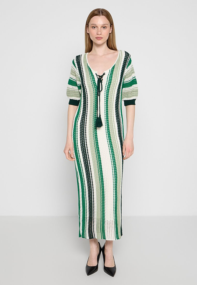 Apricot Gebreide jurk groen