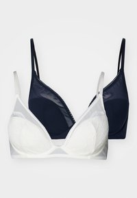 JOURDAN PADDED BRA 2 PACK - Bøjle-bh - ivory/black