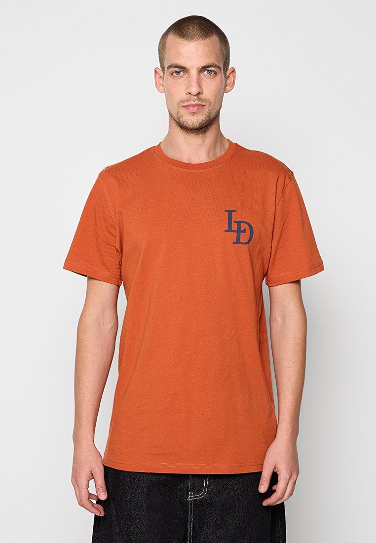 Les Deux T-shirt print oranje