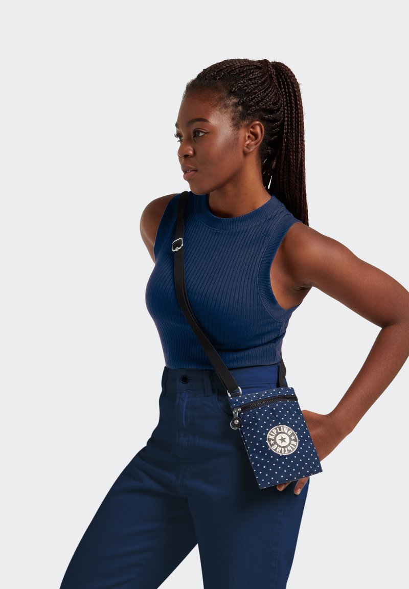 Kipling UNISEX AFIA LITE - Skuldertasker - soft dot blue combo