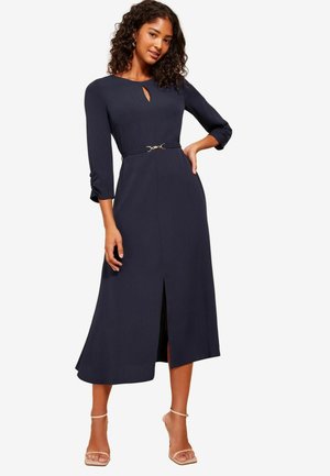 Friends Like These TULIP SLEEVE BELTED FLUTE HEM - REGULAR FIT - Dienas kleita - navy blue