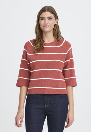 BOSTON - Svetrík - cowhide w birch stripe