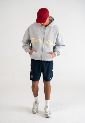 Zip-up sweatshirt - grey melange