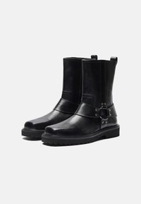Zign Studio LEATHER - Kaubojiški / motociklininko stiliaus batai - black