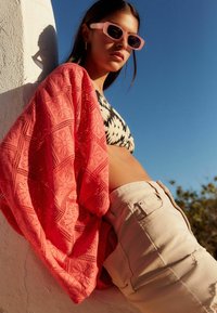 Next CROCHET  REGULAR FIT - Kardigán - coral pink