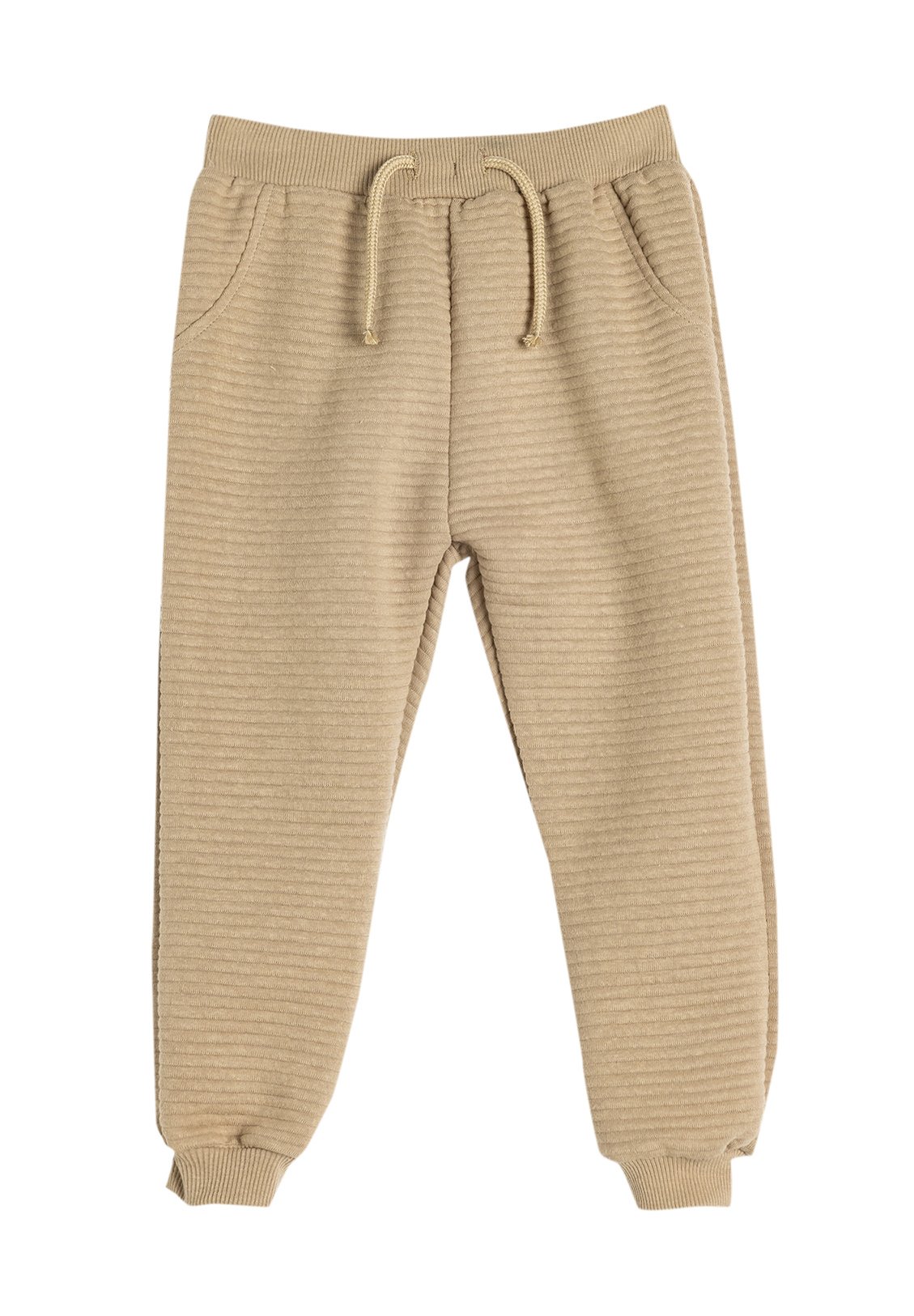 Koton TEXTURED Tracksuit bottoms beige Zalando
